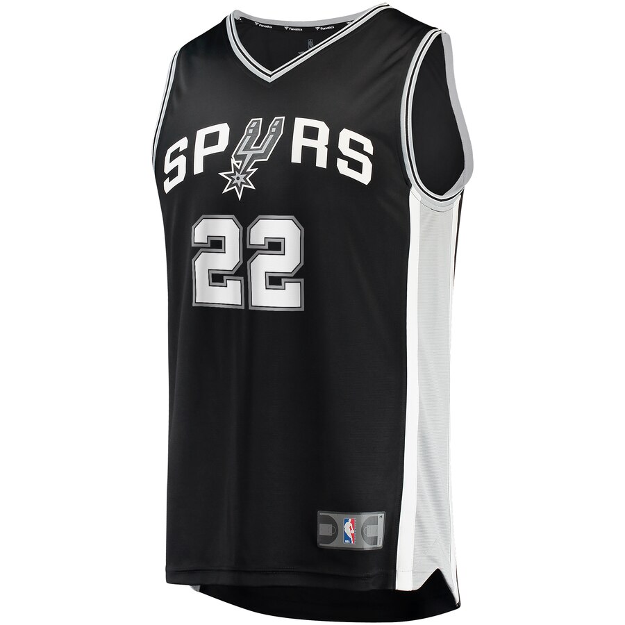 Alternative view of Rudy Gay San Antonio Spurs Fanatics Branded Fast Break Replica Player Jersey - Black - Icon Edition