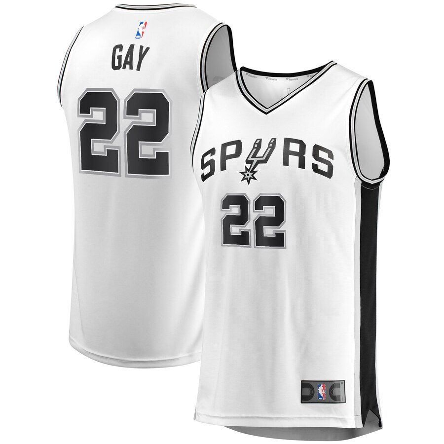 Rudy Gay San Antonio Spurs Fanatics Branded Fast Break Replica Player Jersey – Association Edition – White
