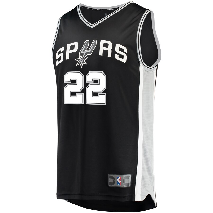Alternative view of Rudy Gay San Antonio Spurs Fanatics Branded Fast Break Road Replica Player Jersey Black - Icon Edition