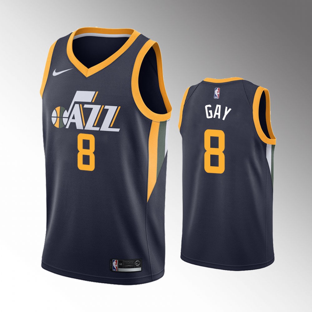 Rudy Gay Utah Jazz 2021 Icon Edition Navy 2021 Trade Jersey