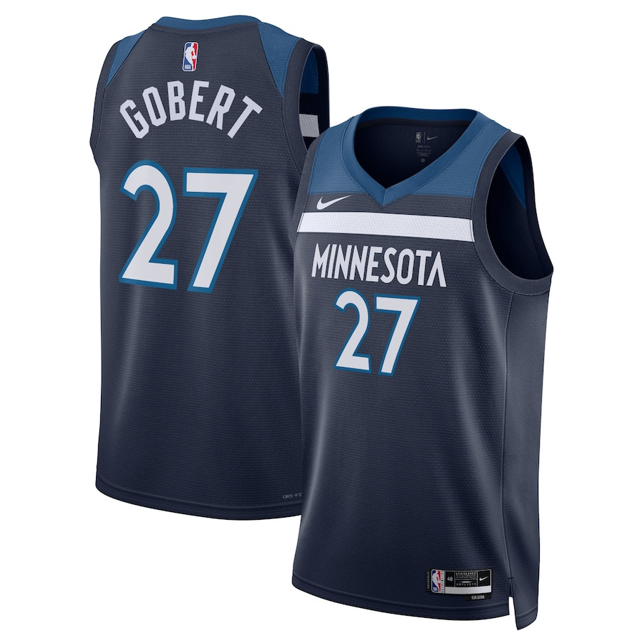 Rudy Gobert 27 Minnesota Timberwolves Unisex Swingman Jersey - Icon Edition - Navy - JS997 