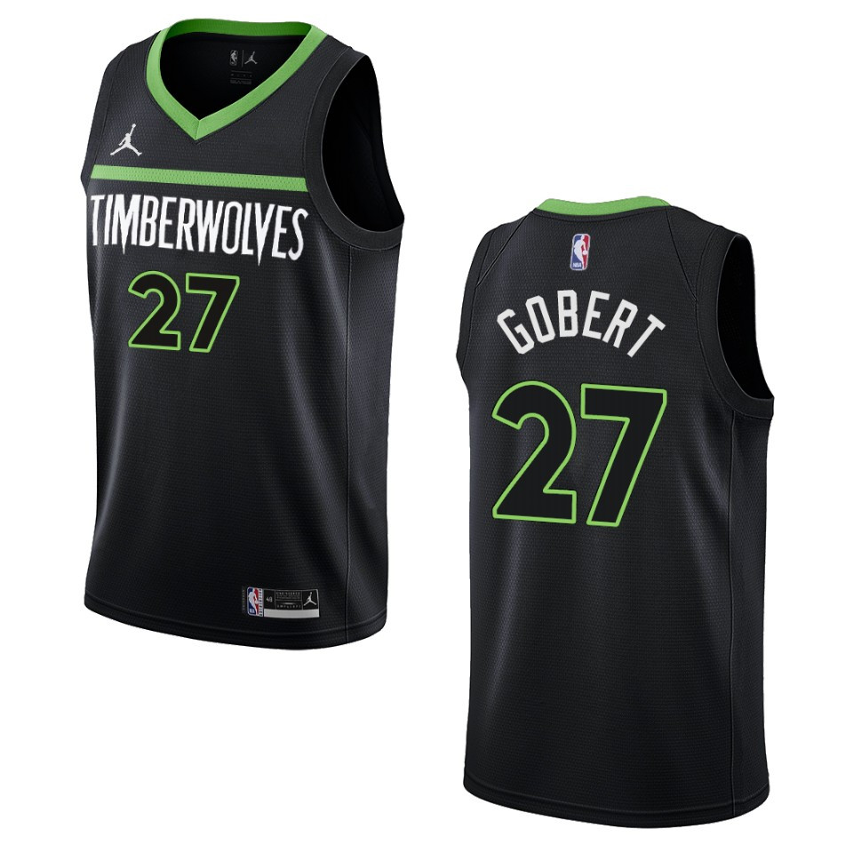 Rudy Gobert Black Statement Edition 2022-23 Minnesota Timberwolves Swingman Jersey