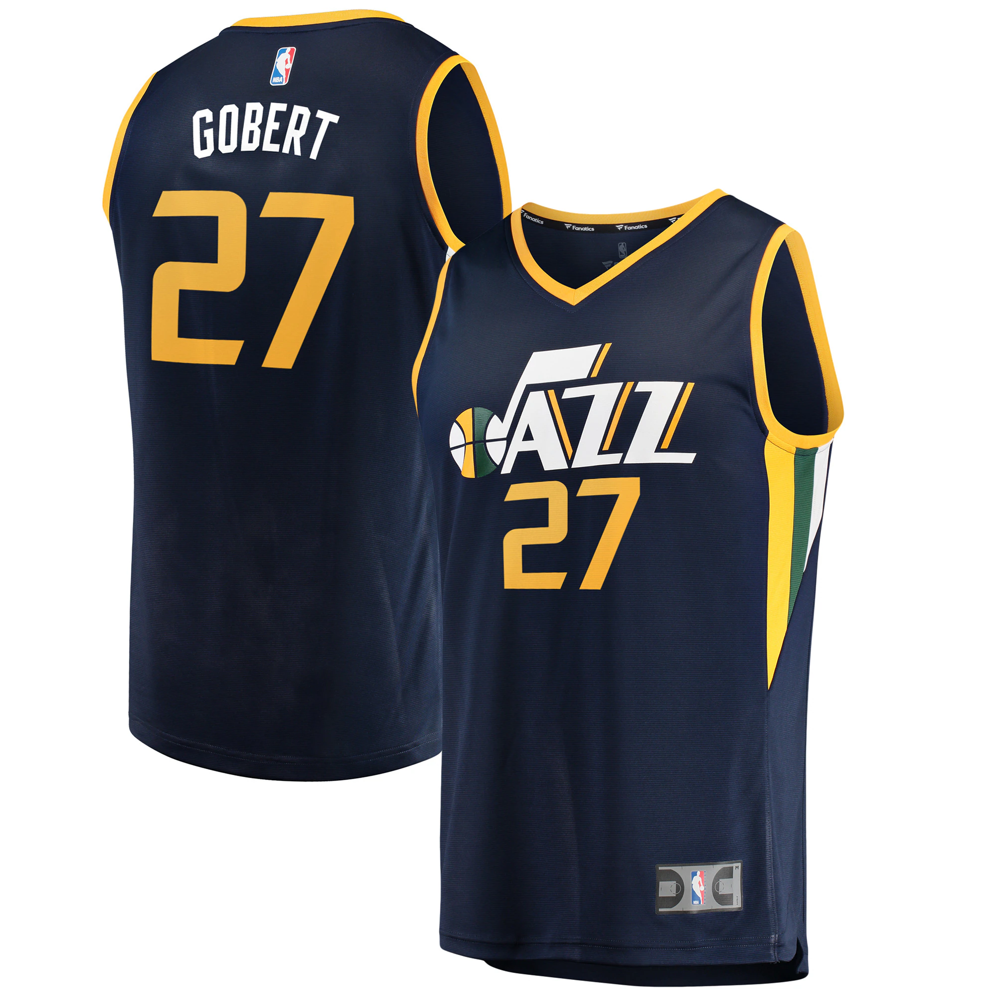 Rudy Gobert Utah Jazz Fanatics Branded Fast Break Replica Jersey Navy - Icon Edition