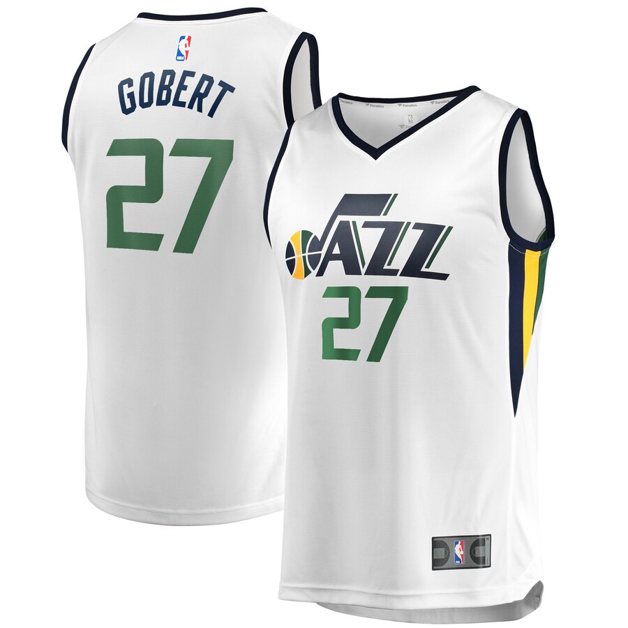 Rudy Gobert Utah Jazz Fanatics Branded Youth Fast Break Player Jersey - Association Edition - White
