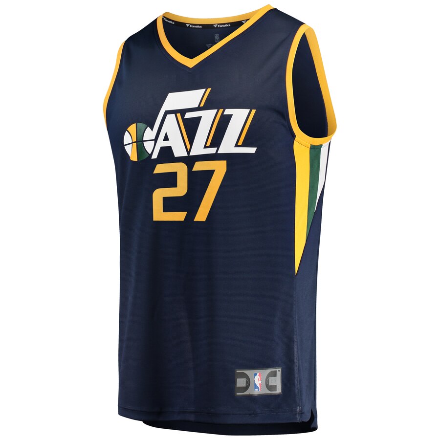Alternative view of Rudy Gobert Utah Jazz Fanatics Branded Youth Fast Break Player Jersey - Icon Edition - Navy