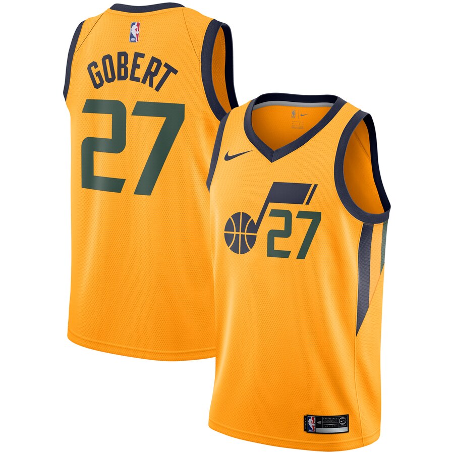 Rudy Gobert Utah Jazz Replica Swingman Jersey – Statement Edition – Gold