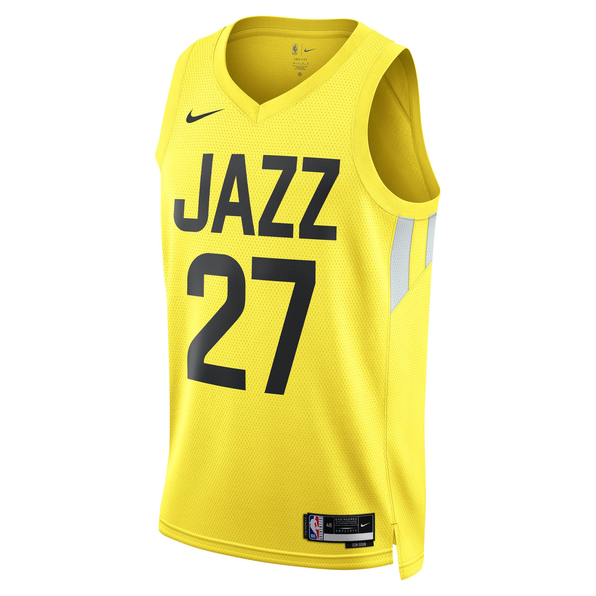 Alternative view of Rudy Gobert Utah Jazz Unisex Swingman Jersey – Icon Edition – Gold