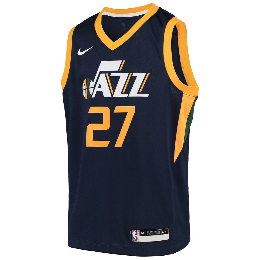 Alternative view of Rudy Gobert Utah Jazz Youth Swingman Jersey - Navy - Icon Edition
