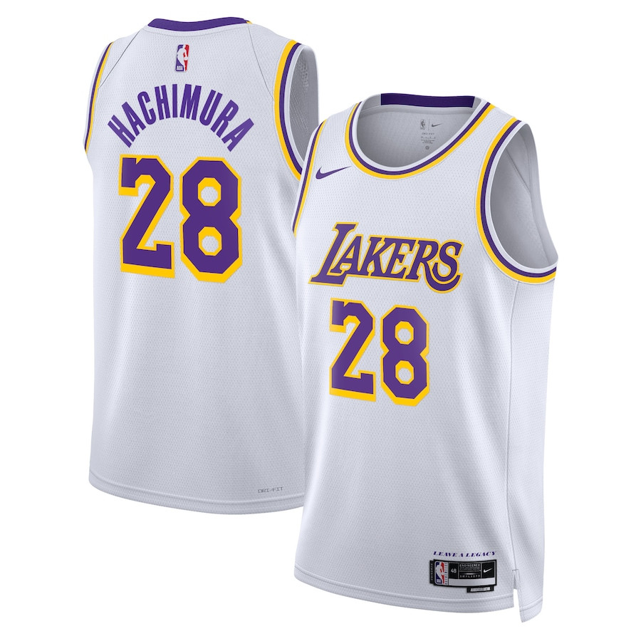 Rui Hachimura 28 Los Angeles Lakers Unisex Swingman Jersey - Association Edition - White - JS773 