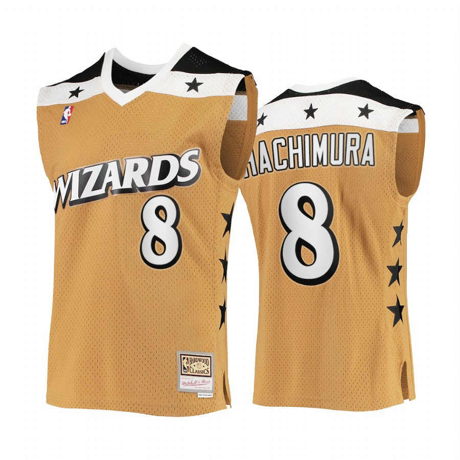 Rui Hachimura 8 Washington Wizards Rare Vintage Gold Jersey HWC Stars - JS245 
