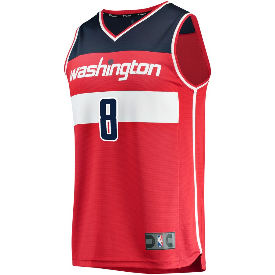 Alternative view of Rui Hachimura Washington Wizards Fanatics Branded Youth Fast Break Replica Jersey Red - Icon Edition