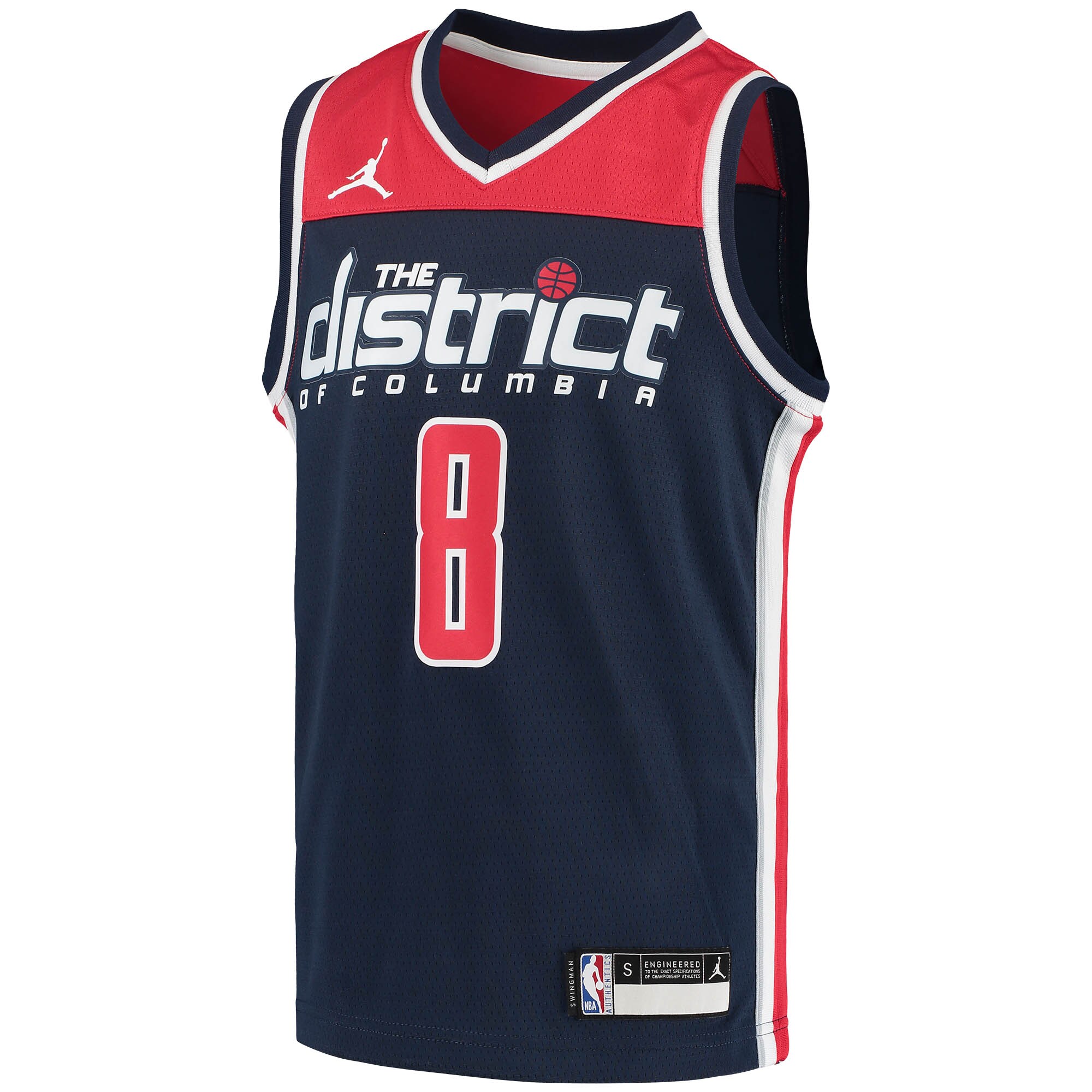 Alternative view of Rui Hachimura Washington Wizards Jordan Brand Youth 2020/21 Swingman Player Jersey – Statement Edition – Navy