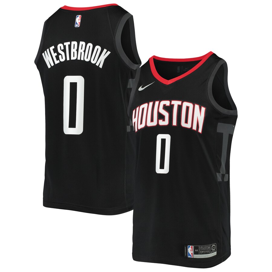 Russell Westbrook Houston Rockets 2019/2020 Swingman Jersey - Statement Edition - Black