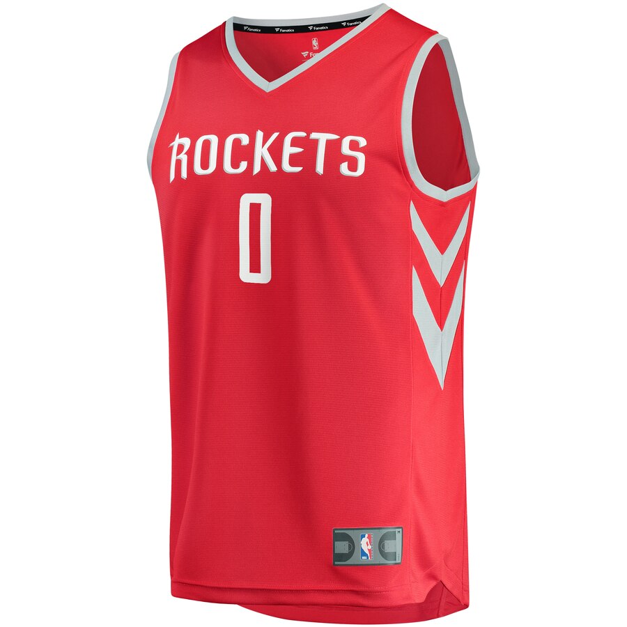 Alternative view of Russell Westbrook Houston Rockets Fanatics Branded 2019-20 Fast Break Replica Player Jersey Red - Icon Edition