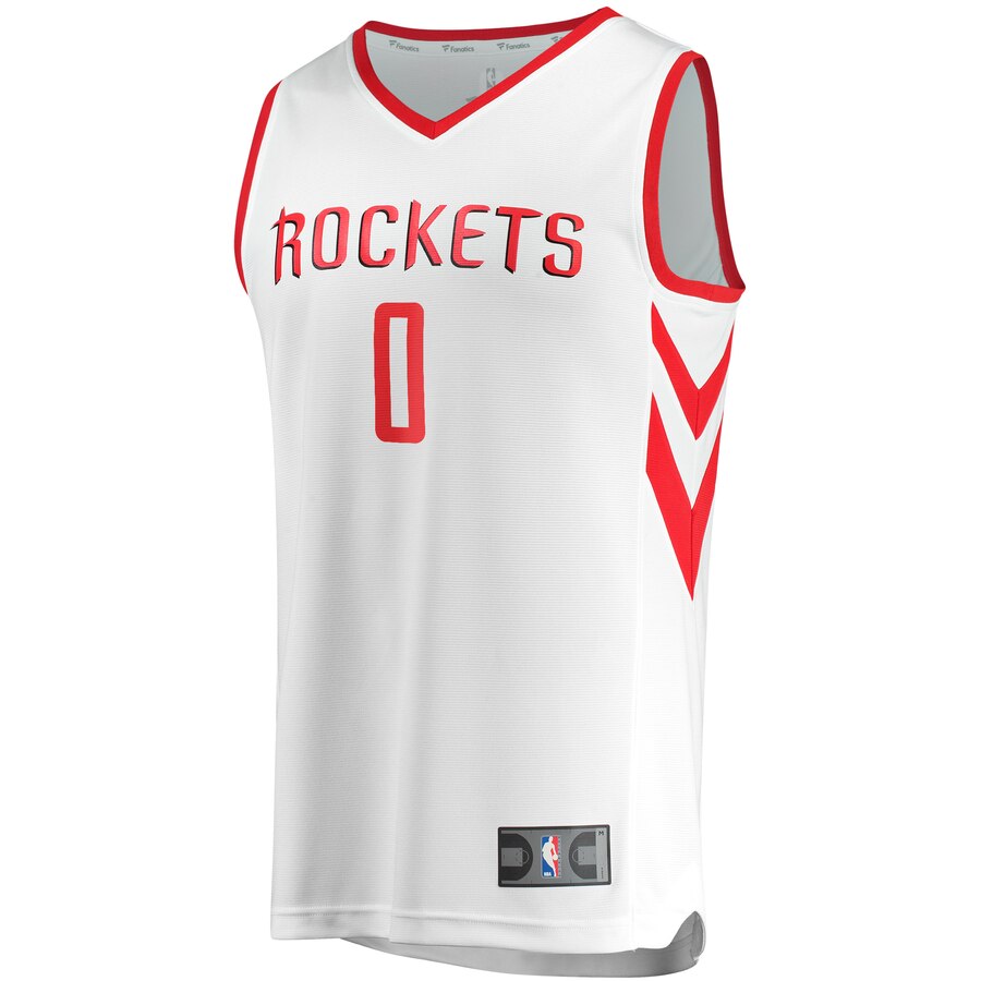 Alternative view of Russell Westbrook Houston Rockets Fanatics Branded Youth Fast Break Player Replica Jersey - Association Edition - White