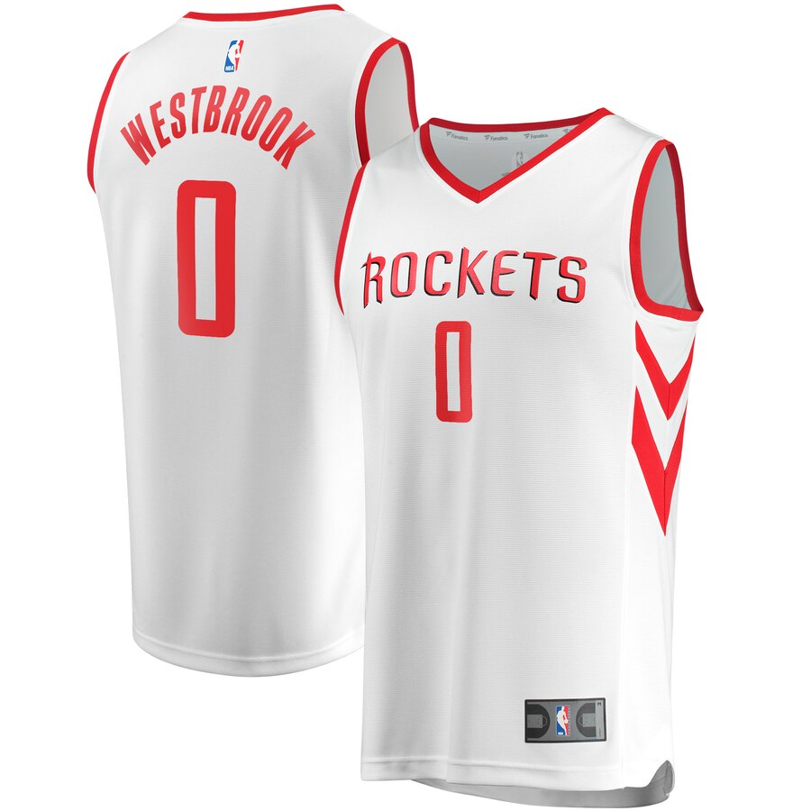 Russell Westbrook Houston Rockets Fanatics Branded Youth Fast Break Player Replica Jersey - Association Edition - White