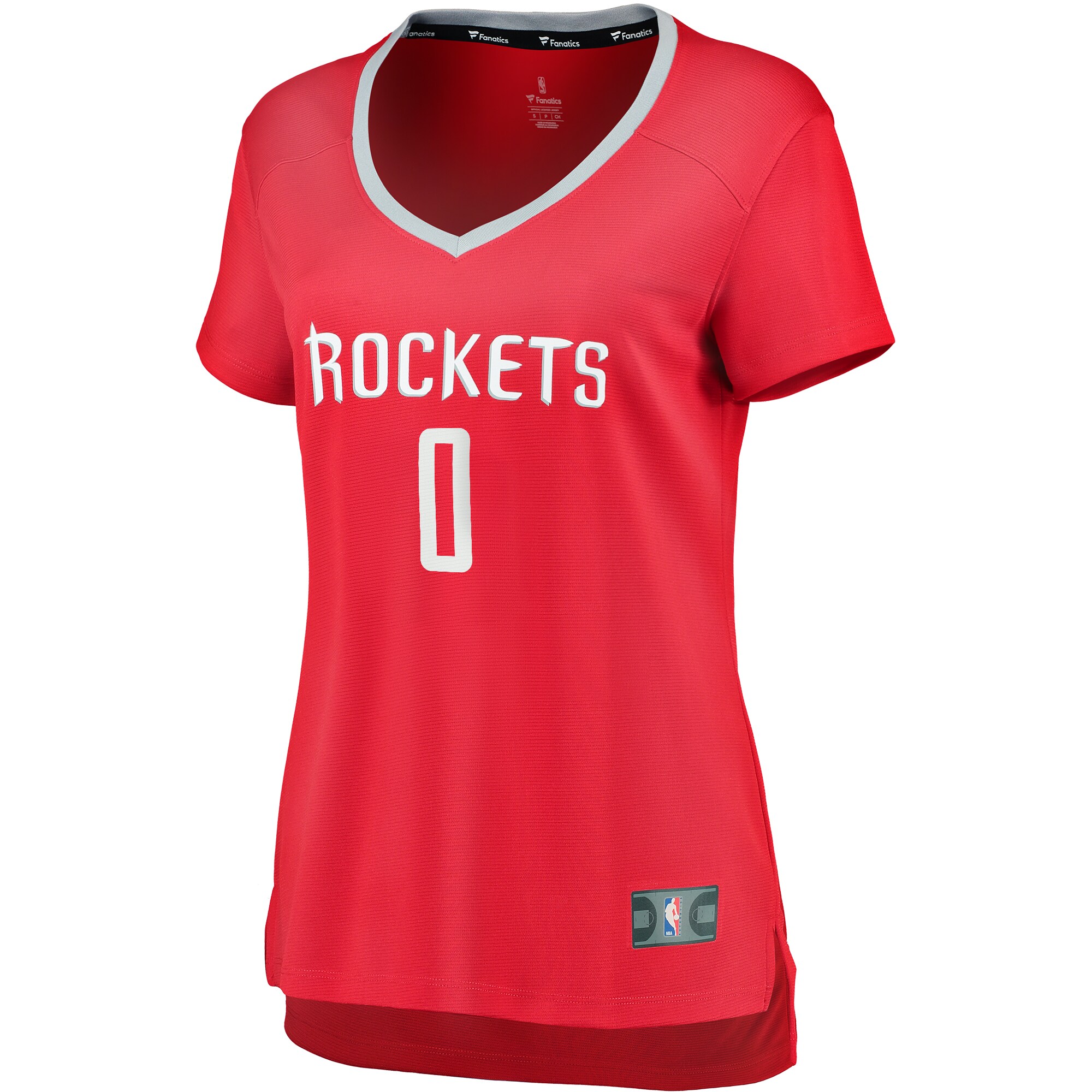 Alternative view of Russell Westbrook Houston Rockets Fanatics Women's Fast Break Replica Jersey Red - Icon Edition