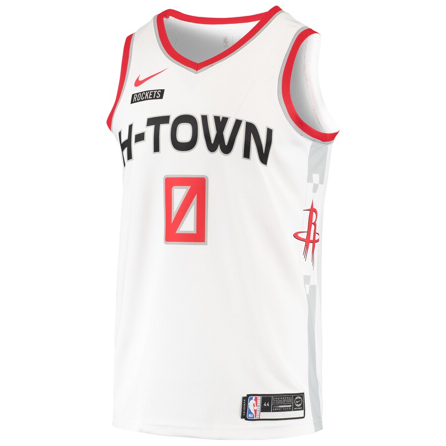 Alternative view of Russell Westbrook Houston Rockets Swingman Jersey - City Edition - White