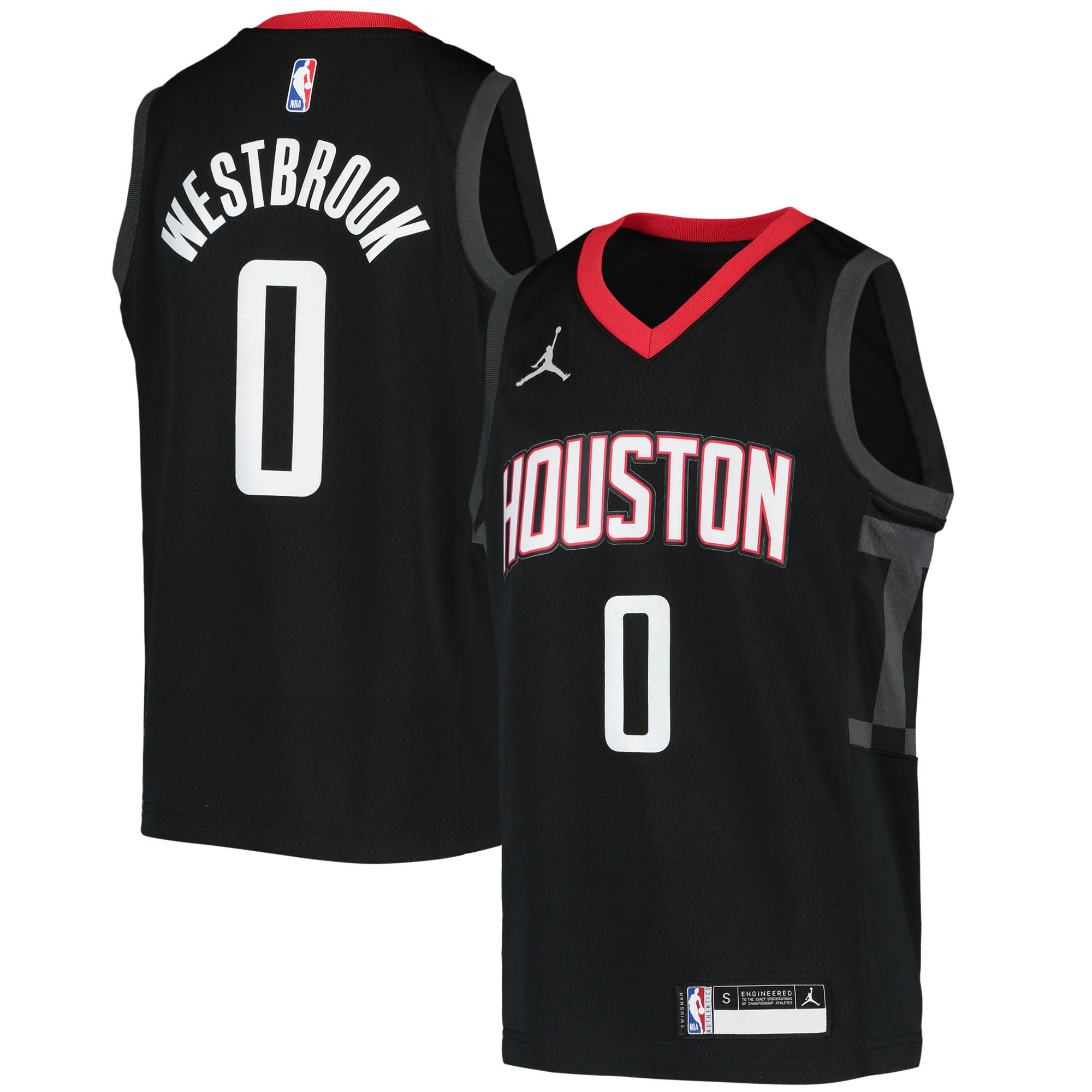 Russell Westbrook Houston Rockets Youth 2020/21 Swingman Player Jersey - Black - Statement Edition