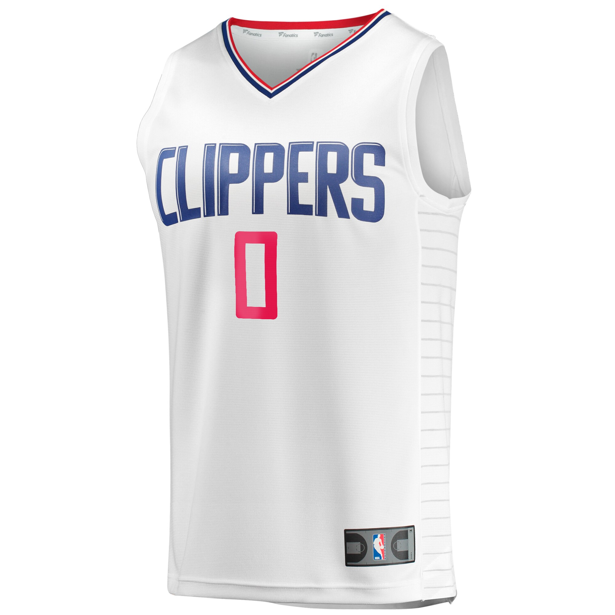 Alternative view of Russell Westbrook La Clippers Fanatics Youth Fast Break Player Jersey – Association Edition – White