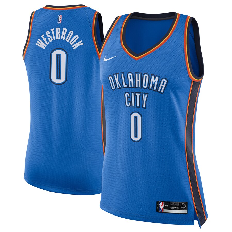 Russell Westbrook Oklahoma City Thunder Women's Swingman Jersey Blue - Icon Edition
