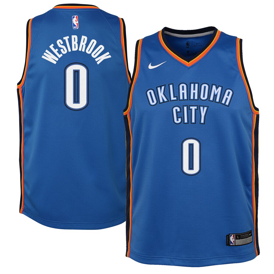Russell Westbrook Oklahoma City Thunder Youth Swingman Jersey Blue - Icon Edition