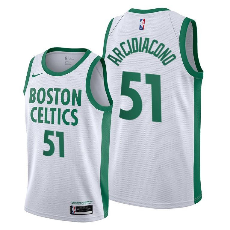 Ryan Arcidiacono Boston Celtics White City Edition Jersey 51 - Men Jersey - JS206