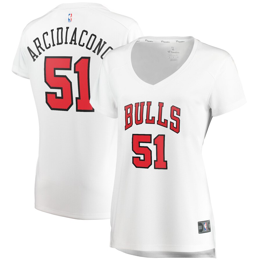 Ryan Arcidiacono Chicago Bulls Fanatics Branded Women's Fast Break Player Team Jersey - Association Edition - White