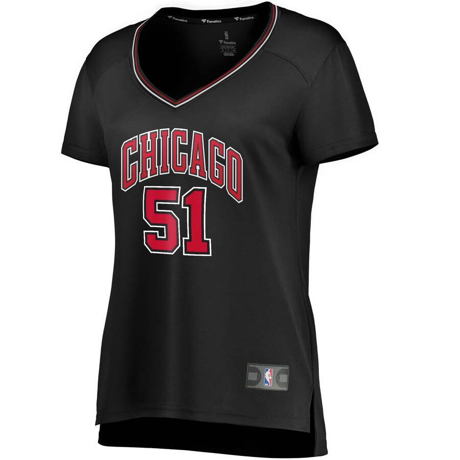 Alternative view of Ryan Arcidiacono Chicago Bulls Fanatics Branded Women's Fast Break Player Team Jersey - Statement Edition - Black
