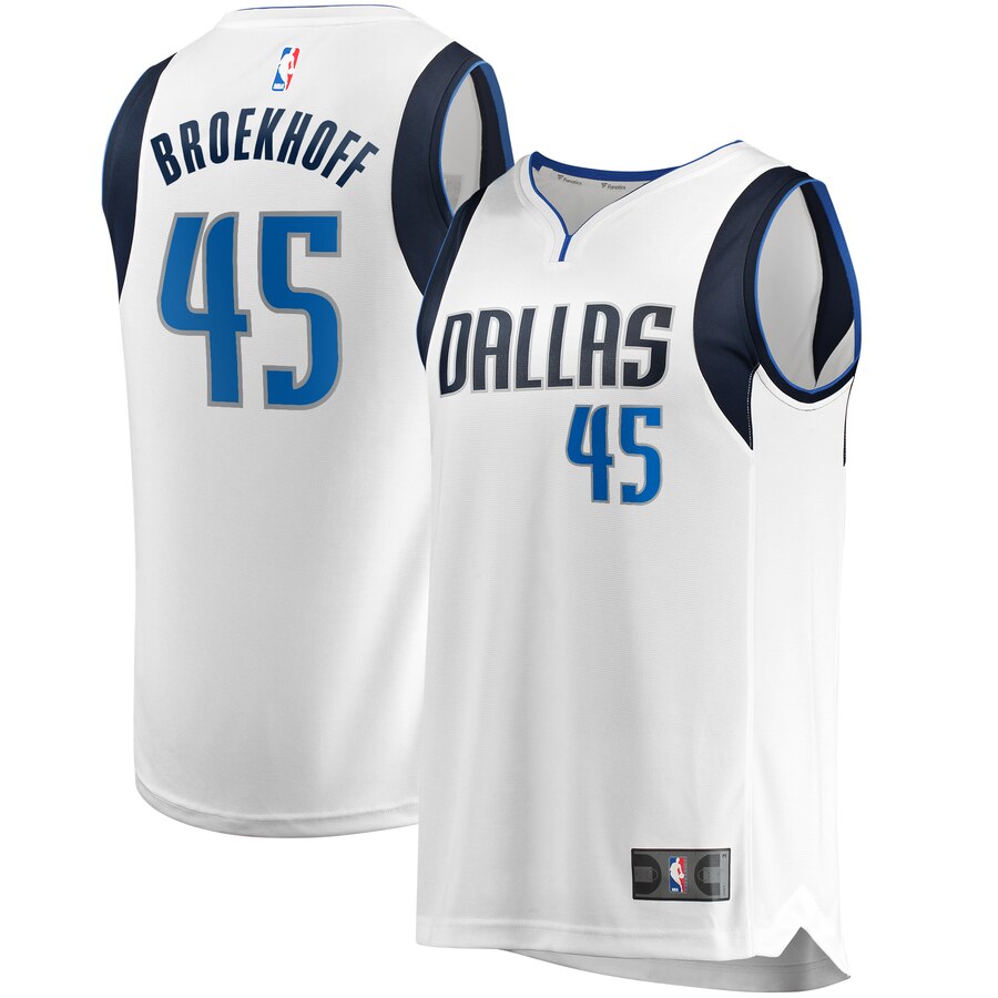 Ryan Broekhoff Dallas Mavericks Fanatics Branded Youth Fast Break Replica Player Jersey - Association Edition - White