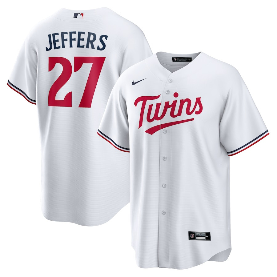 Ryan Jeffers 27 Minnesota Twins Home Player Men Jersey - White 