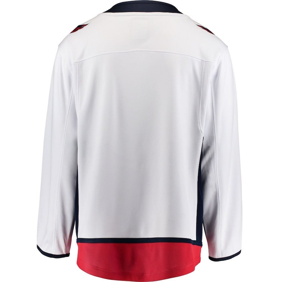 Alternative view of Ryan Leonard #9 Washington Capitals 2023 Draft Away Breakaway Men Jersey - White - JS949 