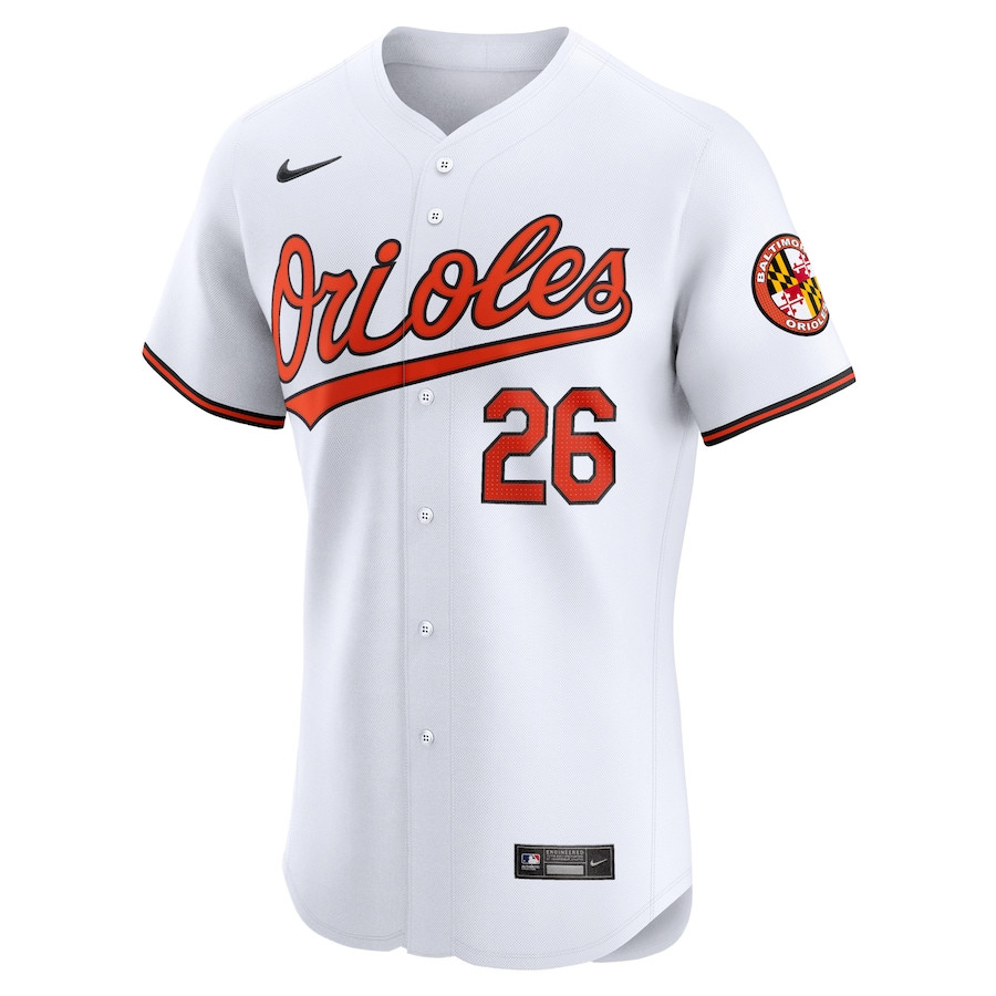 Alternative view of Ryan McKenna 26 Baltimore Orioles Home Elite Player Men Jersey - White