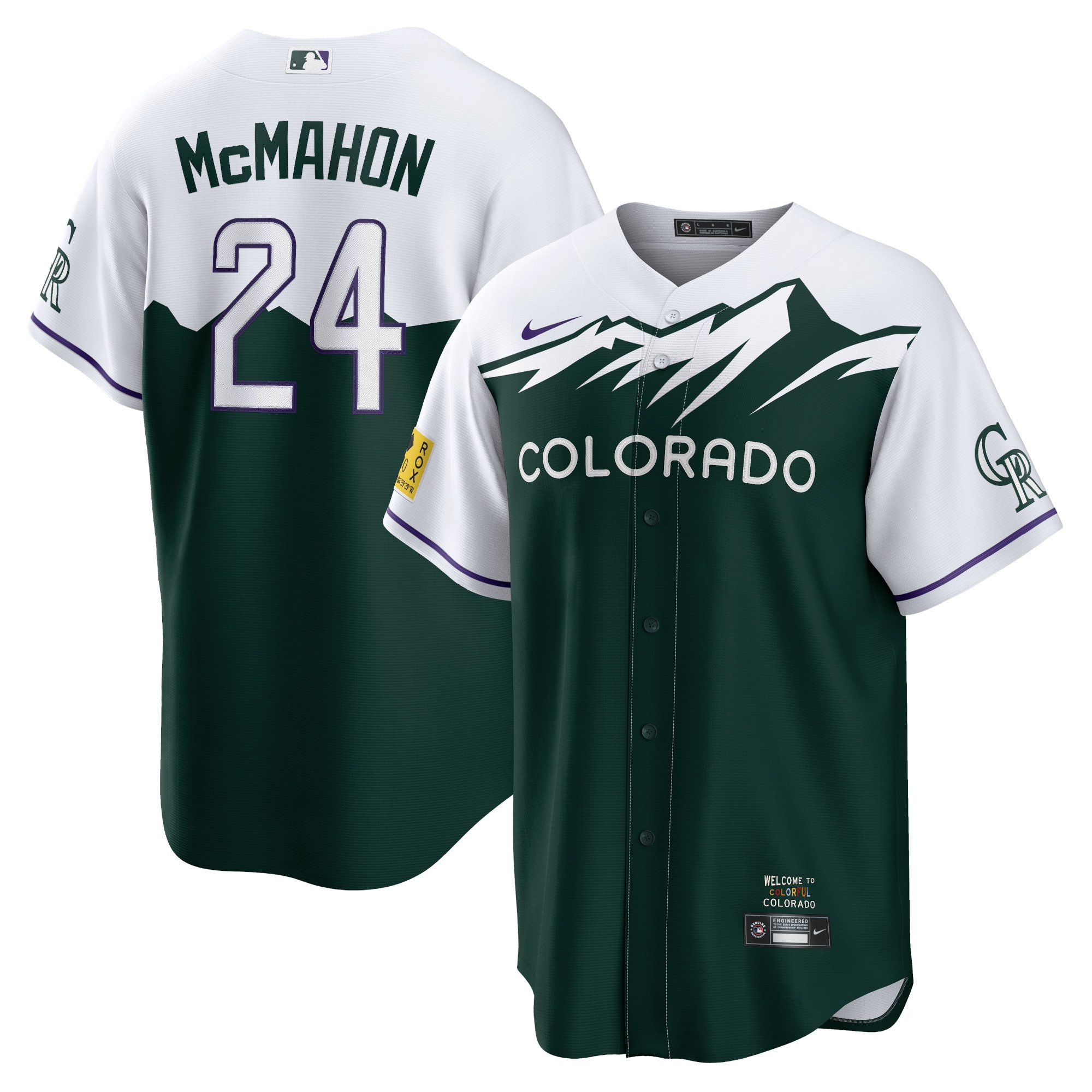 Ryan Mcmahon Colorado Rockies 2022 City Connect Replica Player Jersey - Green