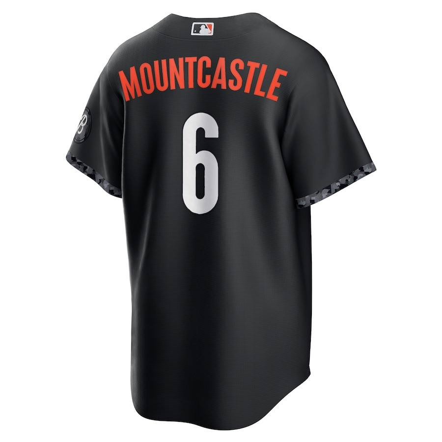 Alternative view of Ryan Mountcastle 6 Baltimore Orioles 2023 City Connect Men Jersey - Black