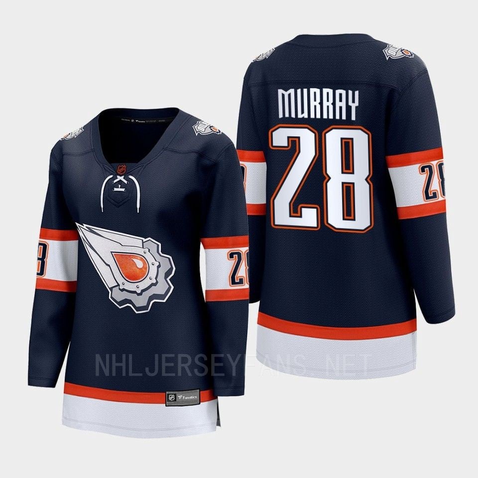 Ryan Murray 28 Edmonton Oilers 2022 Special Edition 2.0 Women Breakaway Player Retro Jersey Navy - JS711 