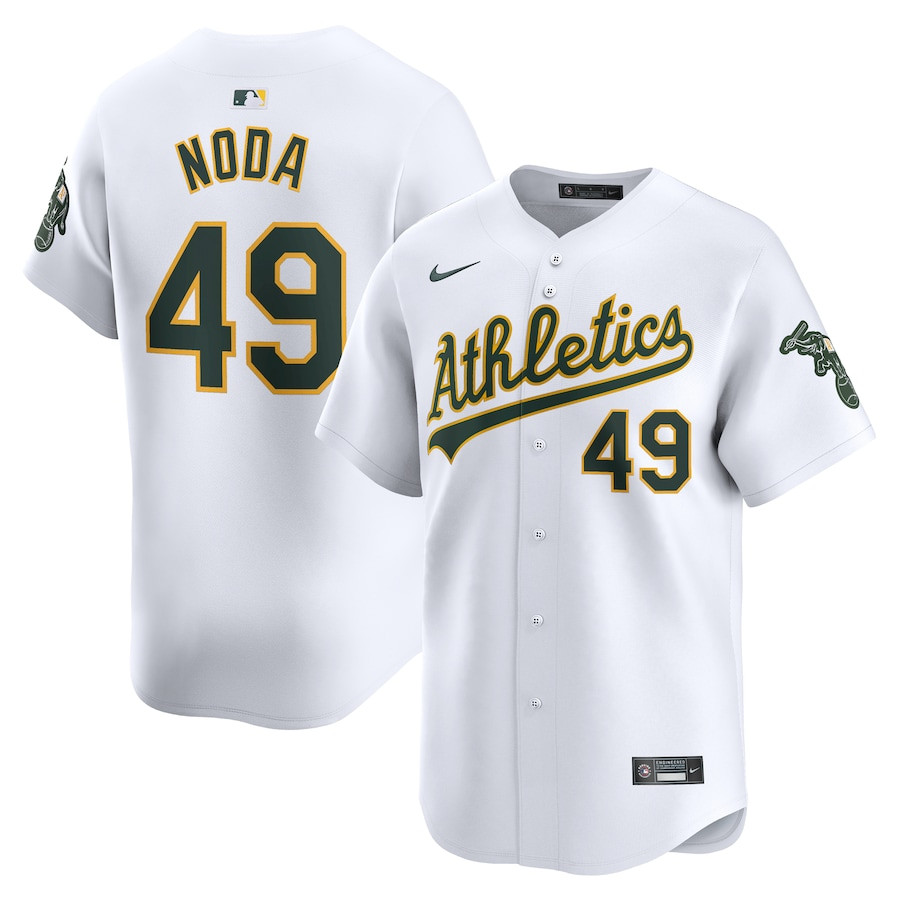 Ryan Noda 49 Oakland Athletics Home Limited Player Men Jersey - White 