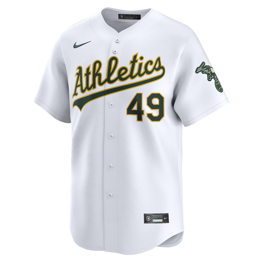Alternative view of Ryan Noda 49 Oakland Athletics Home Limited Player Men Jersey - White 