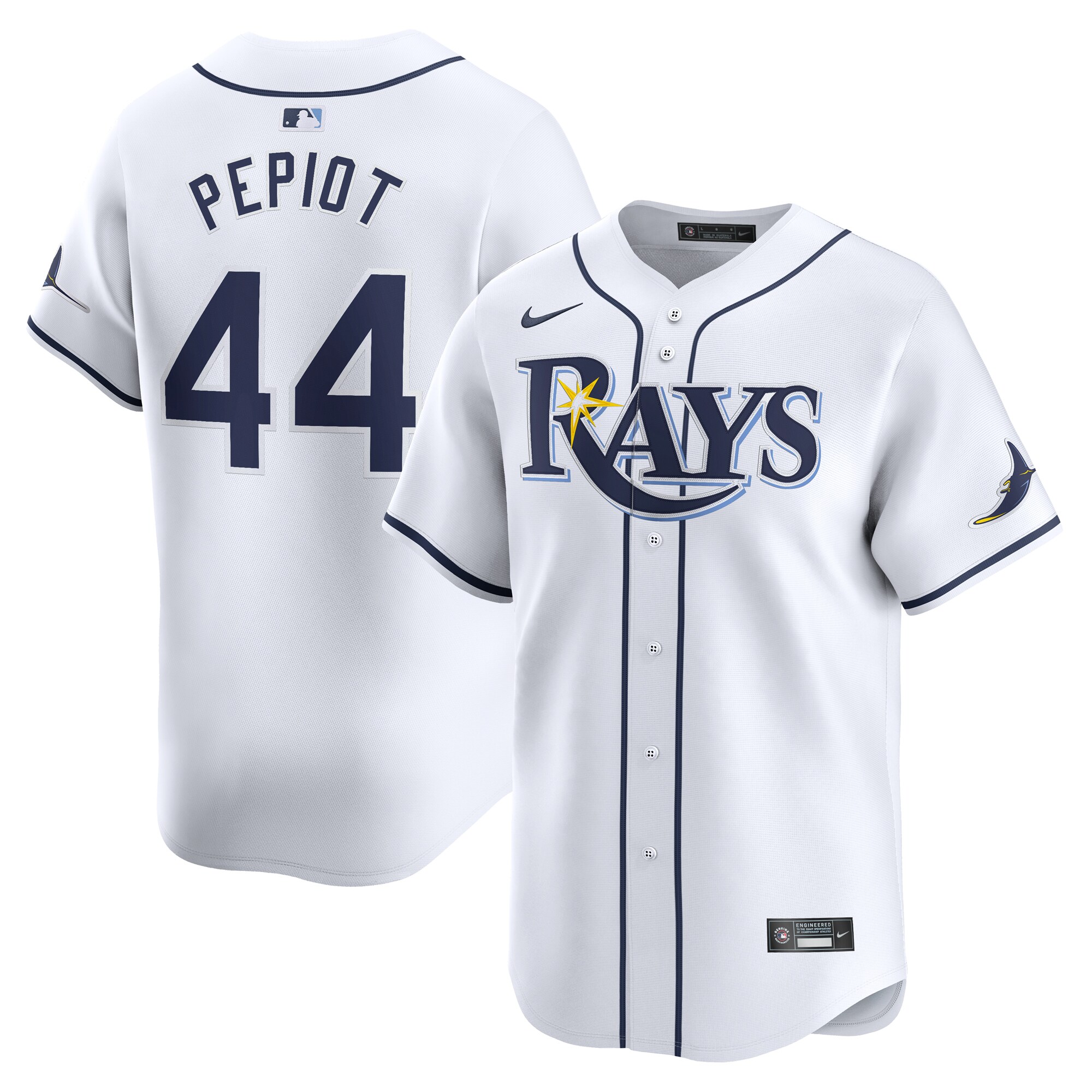 Ryan Pepiot Tampa Bay Rays Home Limited Player Jersey - White
