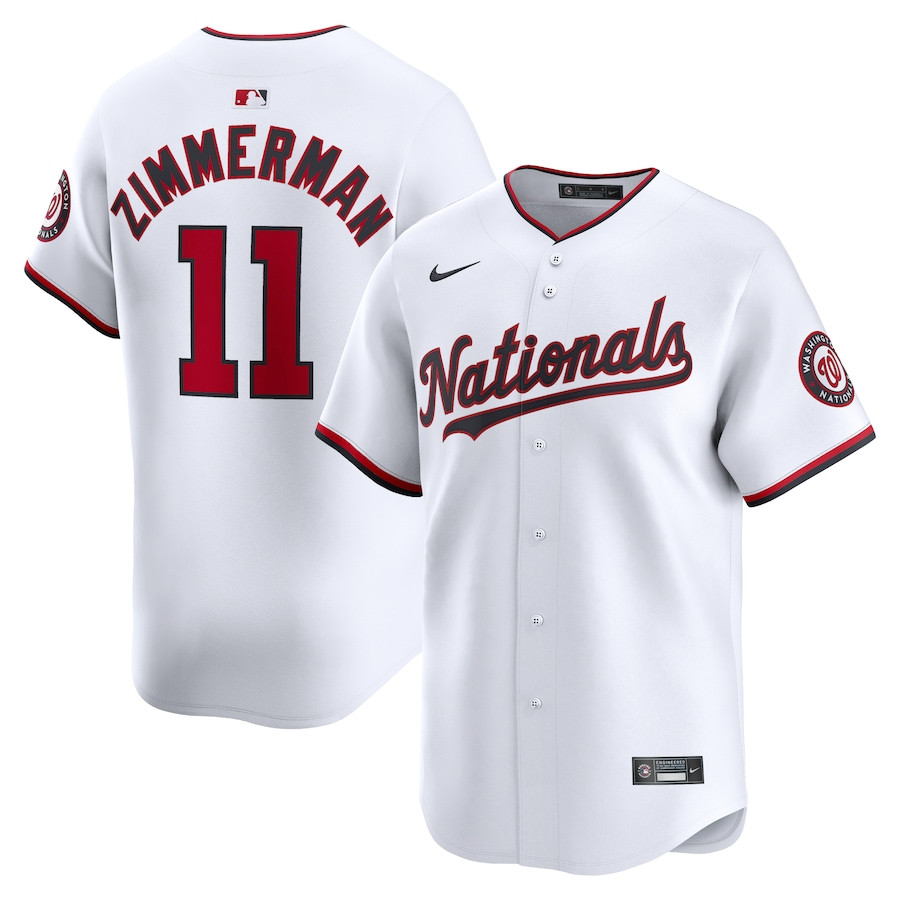 Ryan Zimmerman 11 Washington Nationals Home Limited Player Men Jersey - White - JS773 