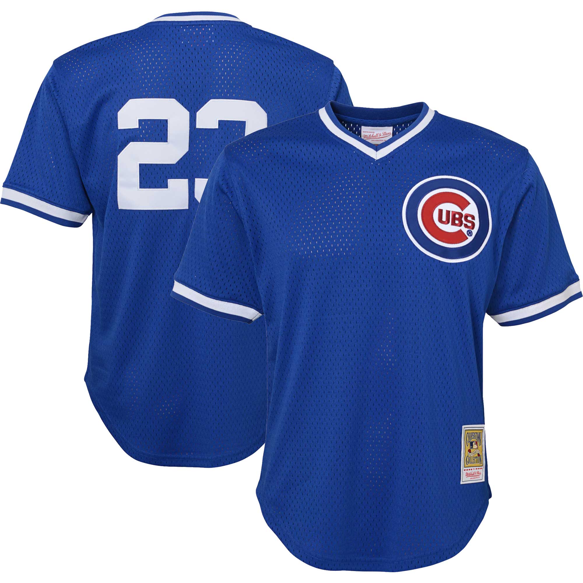 Ryne Sandberg Chicago Cubs Mitchell & Ness Youth Cooperstown CollectionÃƒâ€šÃ‚Â mesh Batting Practice Jersey - Royal