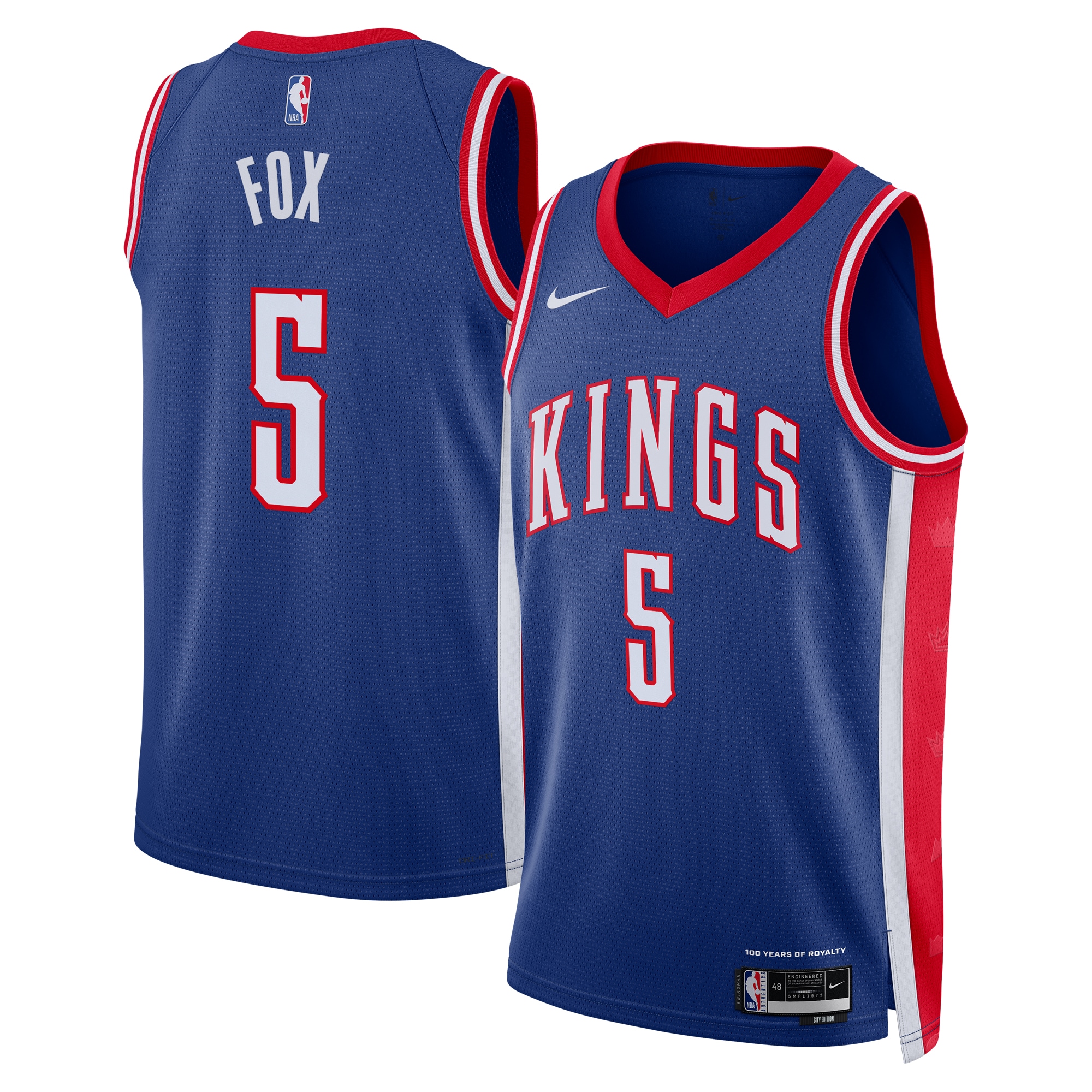 Sacramento Kings City Edition Swingman Jersey 2024 - Blue - De'Aaron Fox - Unisex - JS889 