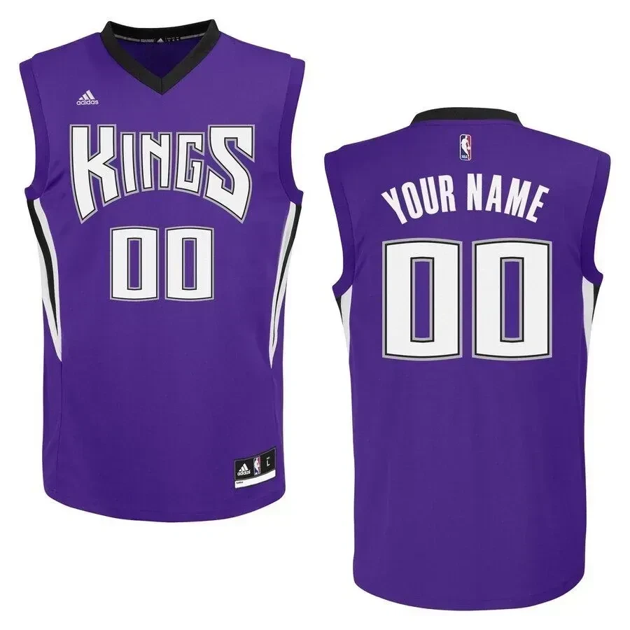 Alternative view of Sacramento Kings Custom Road Jersey - JS187 