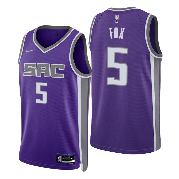 Sacramento Kings De'aaron Fox 75th Anniversary Jersey