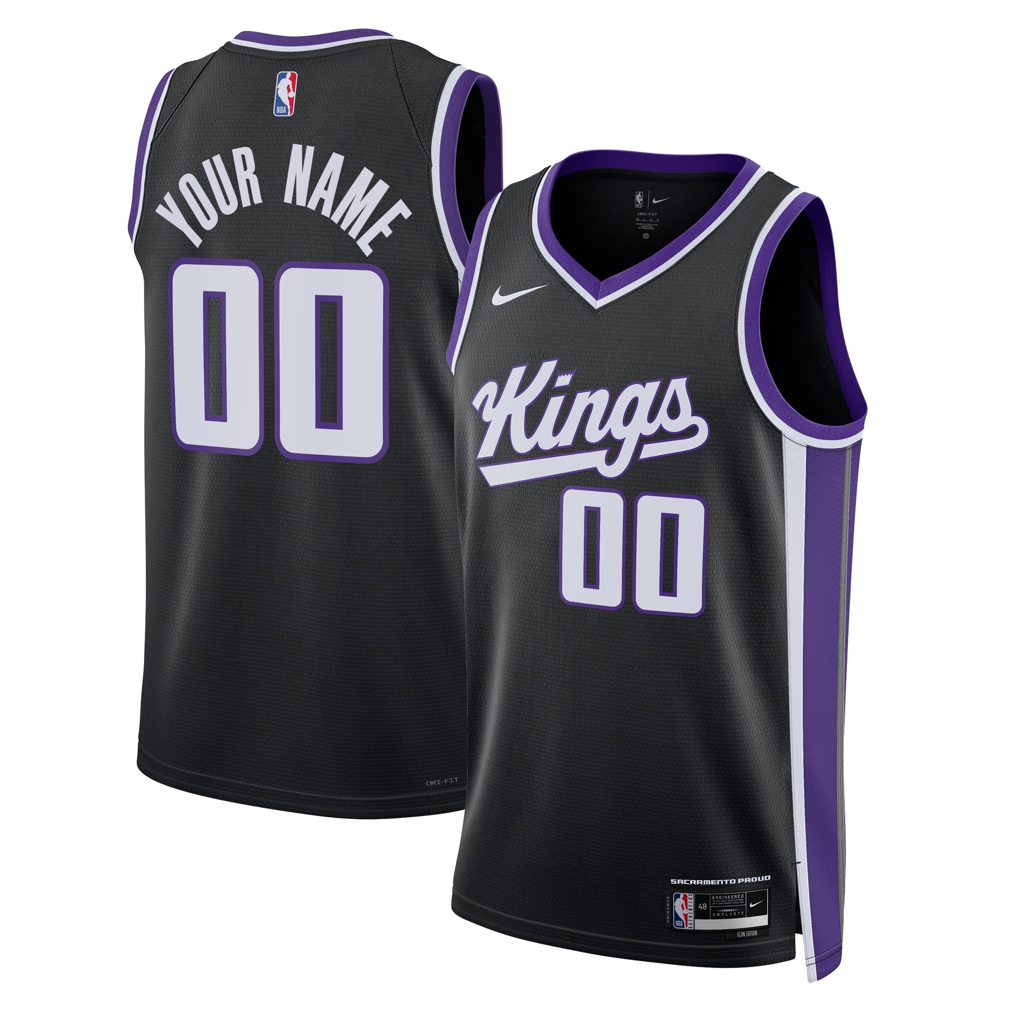 Sacramento Kings Icon Swingman Jersey - Custom - Unisex - JS443 