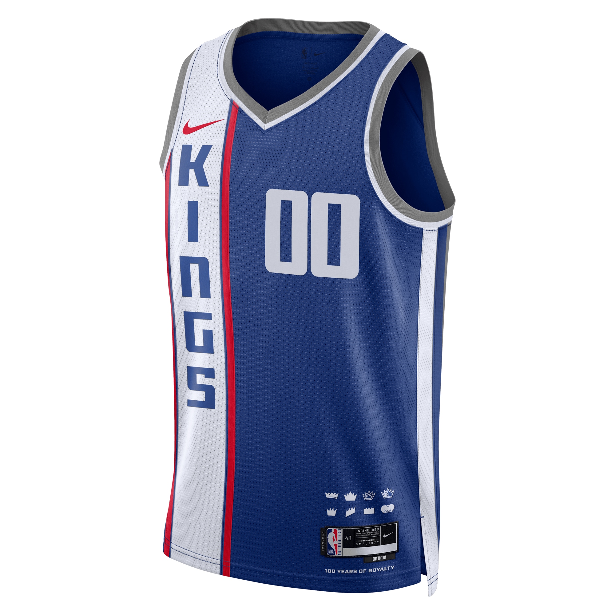 Alternative view of Sacramento Kings Unisex 2023/24 Custom Swingman Jersey - Blue - City Edition