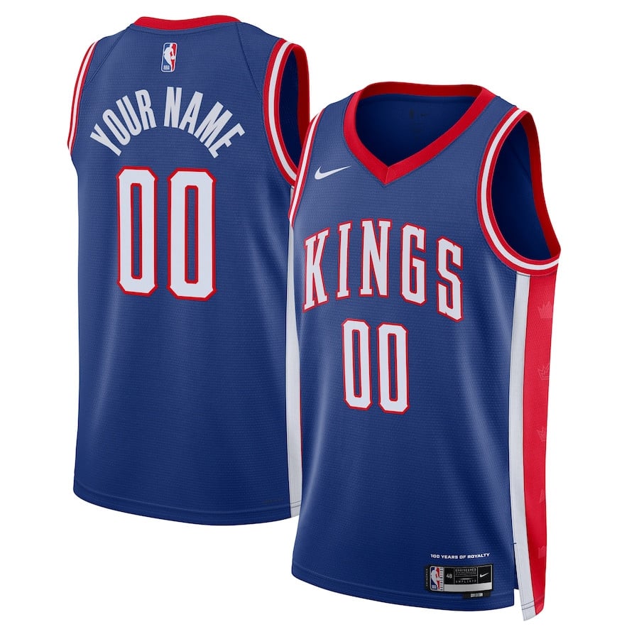 Sacramento Kings Unisex 2024/25 Custom Swingman Jersey - City Edition - Blue - JS559 