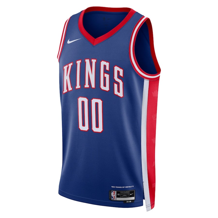 Alternative view of Sacramento Kings Unisex 2024/25 Custom Swingman Jersey - City Edition - Blue - JS559 