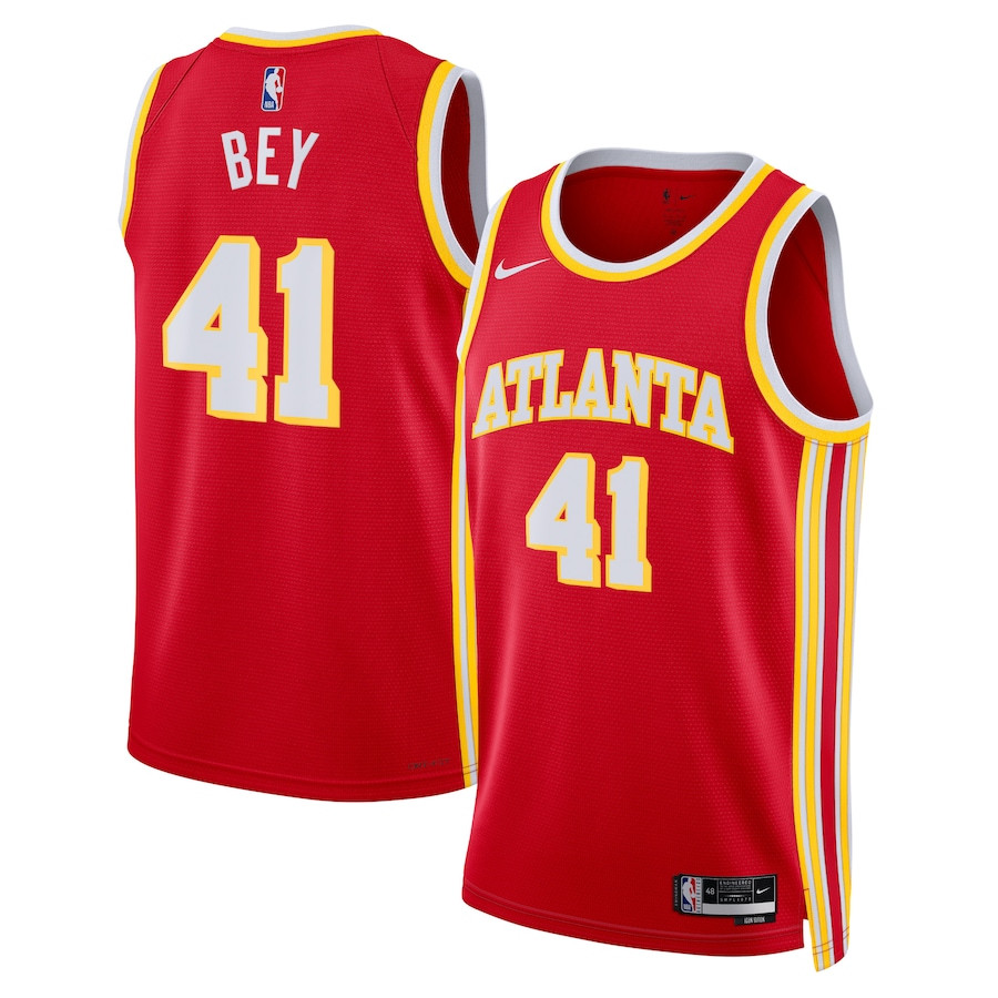 Saddiq Bey 41 Atlanta Hawks Unisex Swingman Jersey - Icon Edition - Red - JS457 
