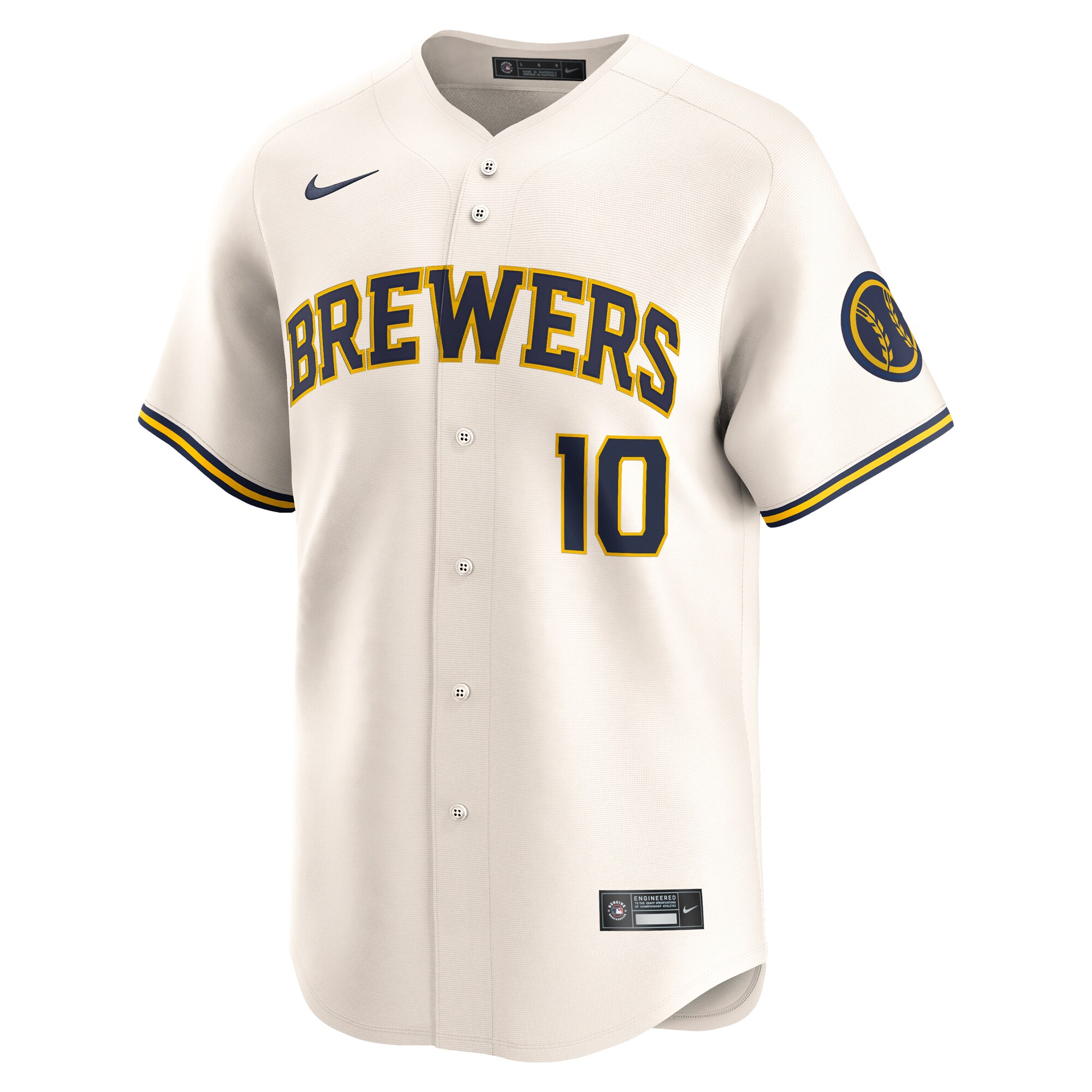 Alternative view of Sal Frelick Milwaukee Brewers Home Limited Player Jersey - Cream